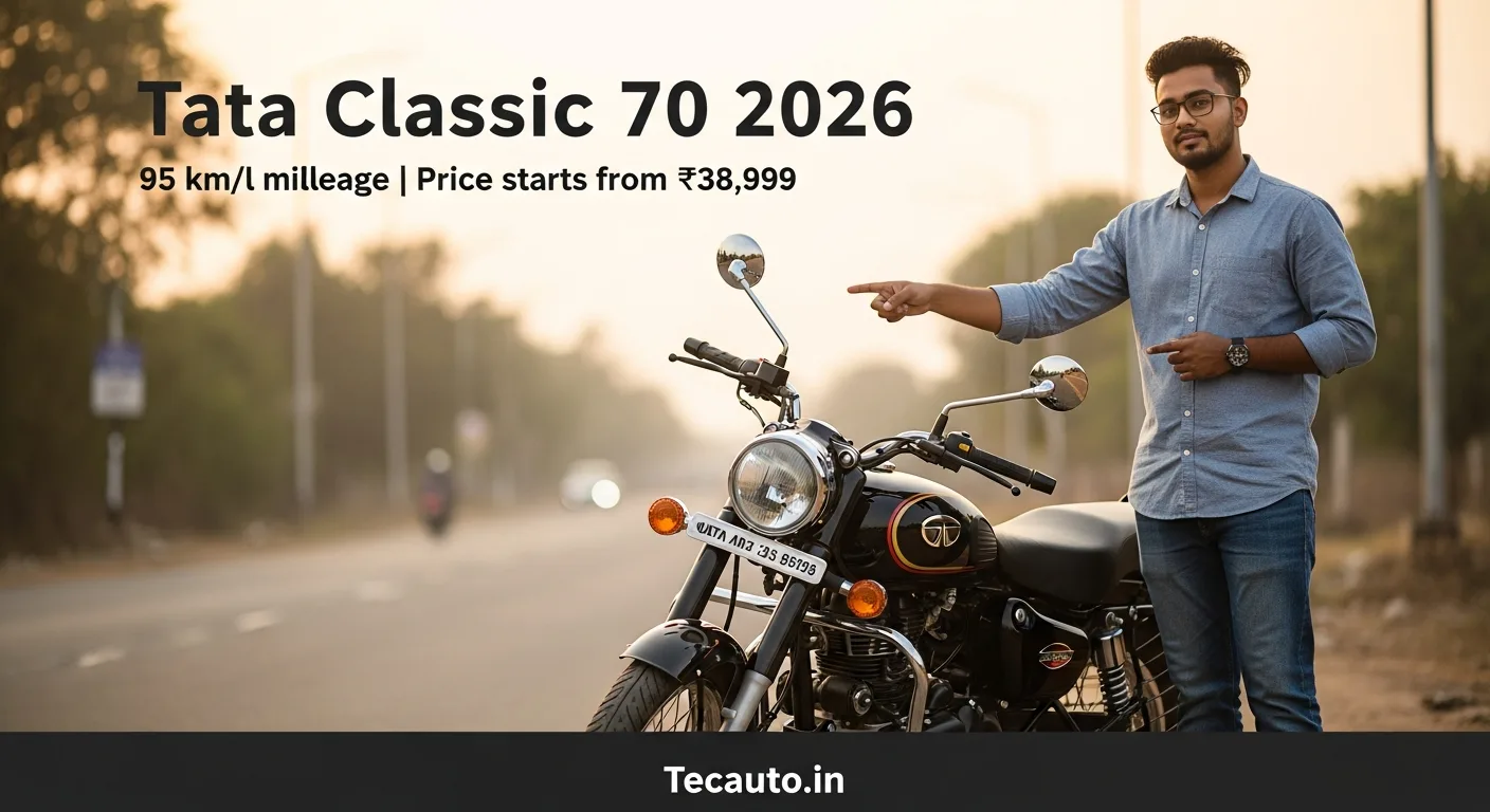 Tata Classic 70 Bike 2026 रिव्यू – कीमत, माइलेज और फीचर्स | Tecauto.in