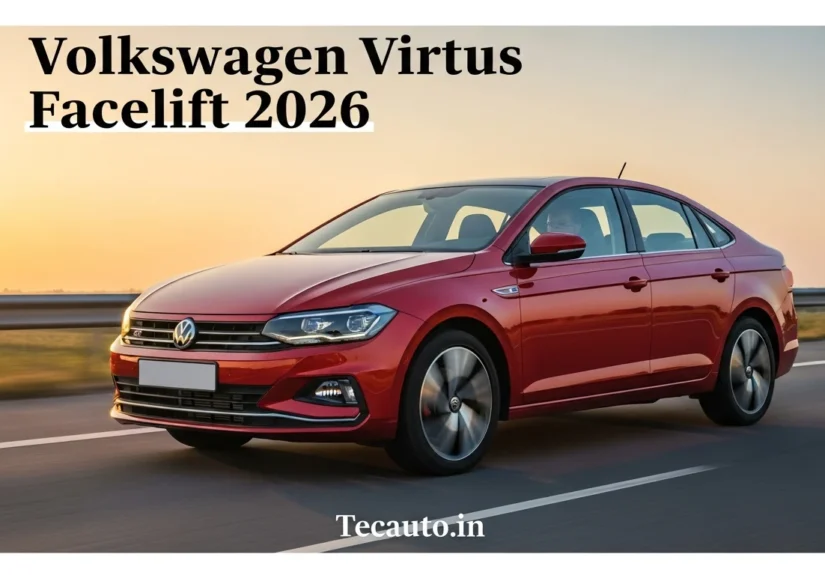Volkswagen Virtus Facelift 2026 Launch in India - New Design, ADAS and Price Details on Tecauto.in