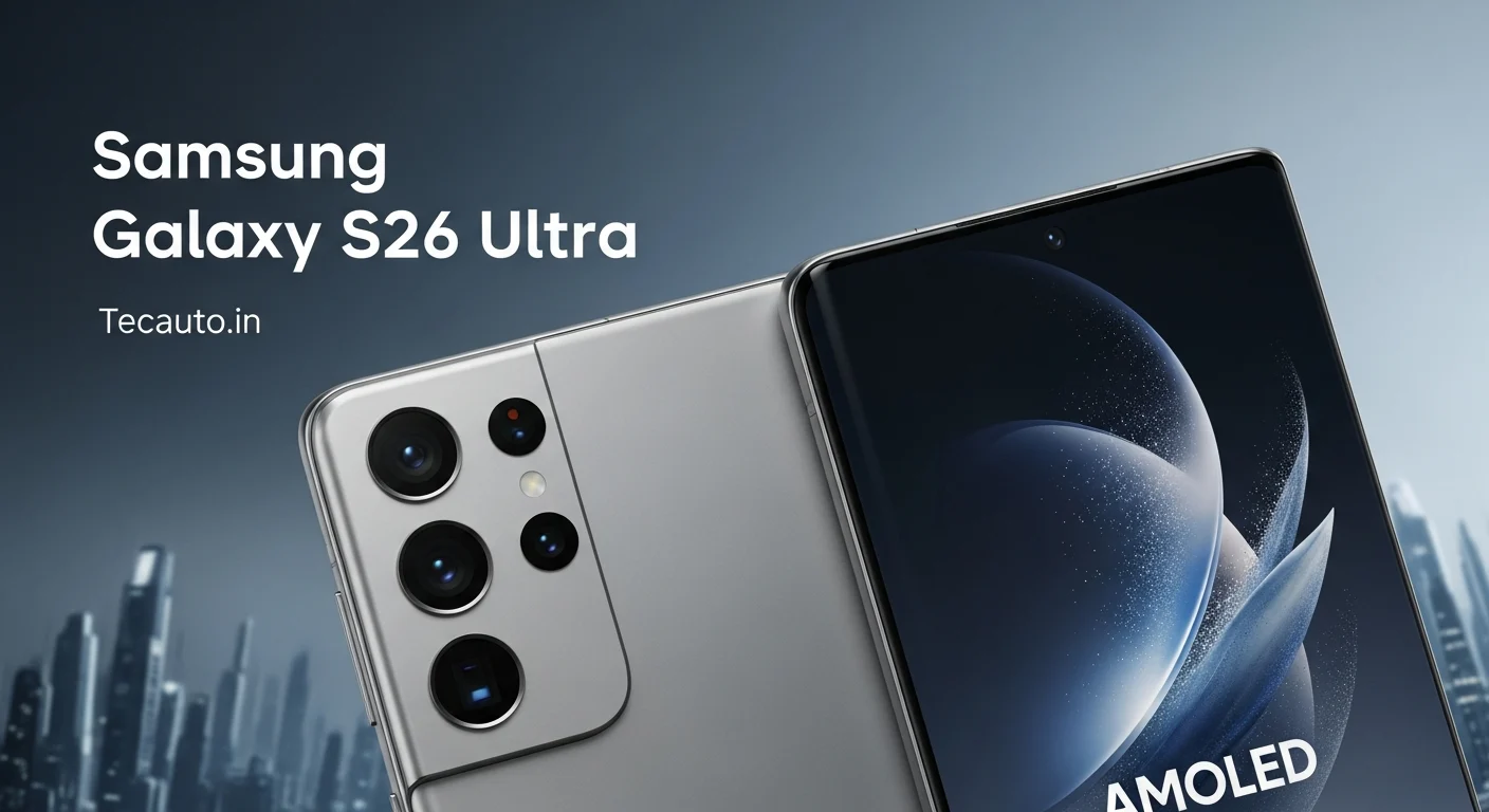 Samsung Galaxy S26 Ultra प्रीमियम फ्लैगशिप स्मार्टफोन डिज़ाइन