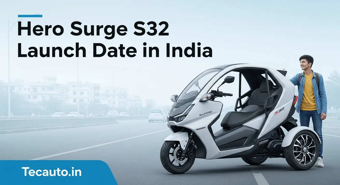 Hero Surge S32 launch date in India और इसकी कीमत दिखाती कवर इमेज – Tecauto.in