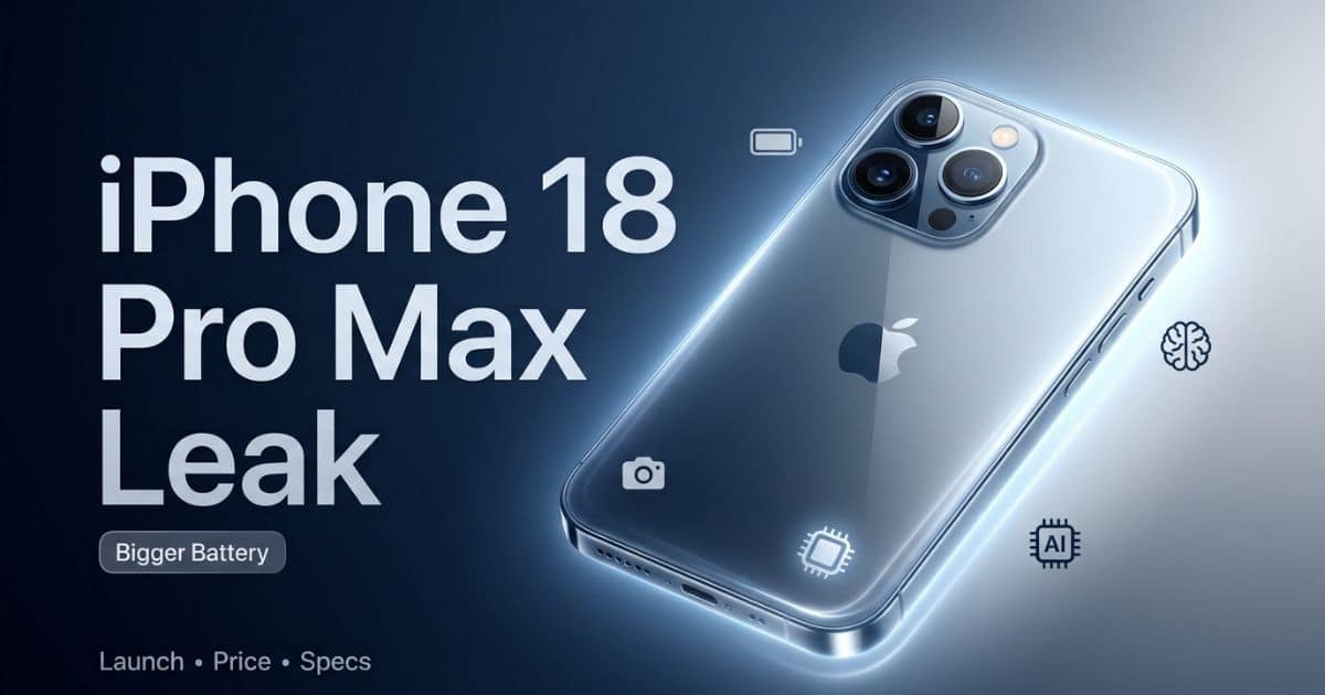 iPhone 18 Pro Max Leak